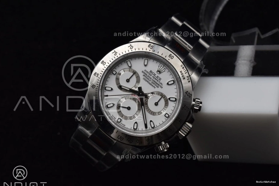 V White Best 1:1 WeatherProof SS on Bracelet Edition Daytona QF Dial 116520 771 SA4130 0414